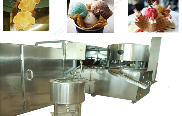Ice cream waffle bowls machine
