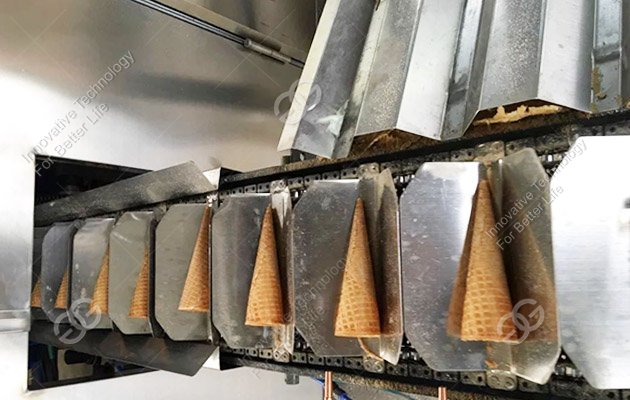 ice cream waffle cones making machine
