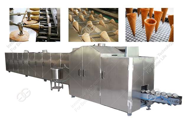 ice cream cone production line