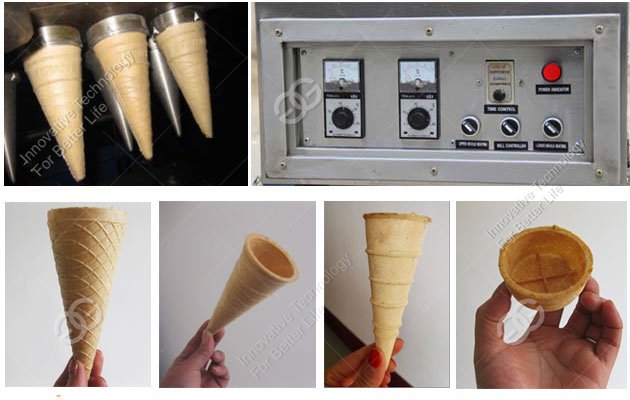 cone ice cream cup making machine