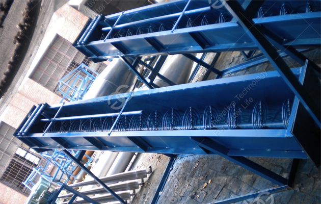 Cassava Screw Conveyor Cleaning