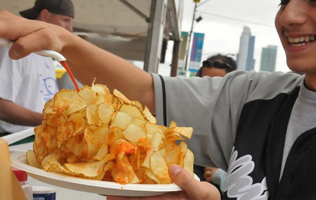 Potato Chips Frying Machine in 