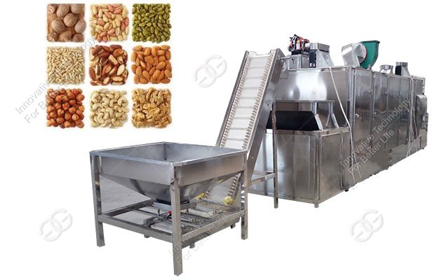 Belt Type Roasting Machine For Peanut|Almond|Cashew|Sesame