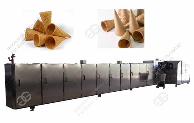  Automatic Ice cream Cones Production Line|Rolled Sugar Cones Machine 