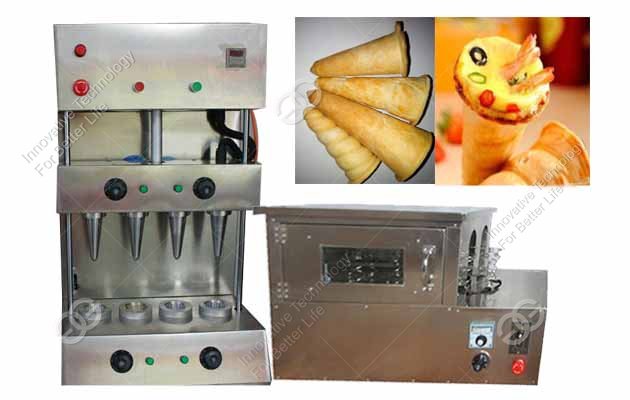 Automatic Pizza Cones 4 Cones Maker Machine With Pizza Oven