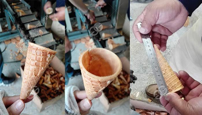 Production Line of Ice Cream Biscuit Cones Making Machine