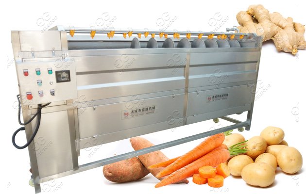 Vegetable Ginger Washing Peeling Machine|Rhizome Peeling Machine Supplier in China 