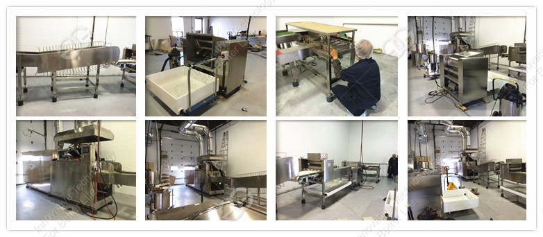 wafer biscuit processing line