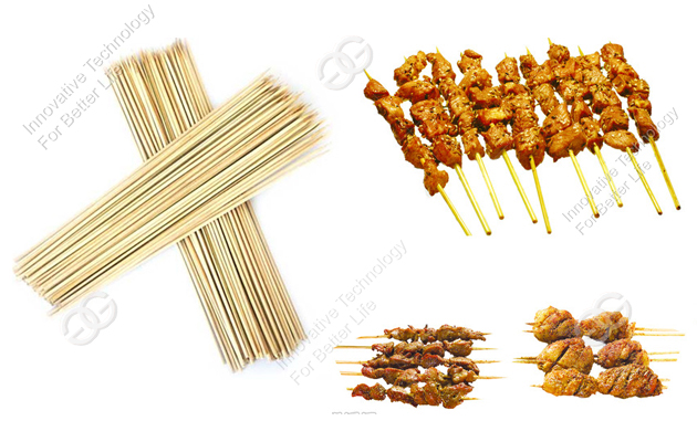 bamboo barbeque sticks making machine