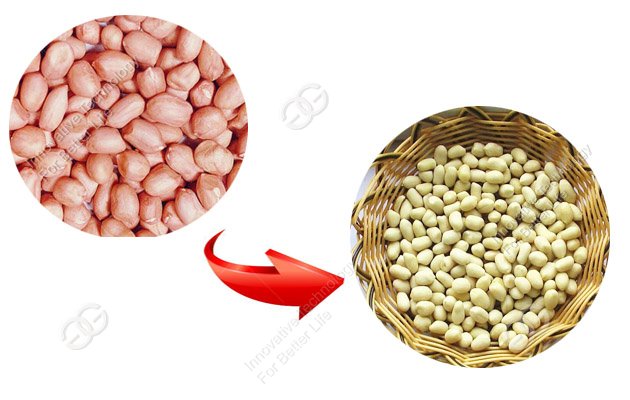 peanut peeling