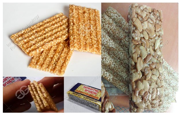 sesame brittle bar making machine