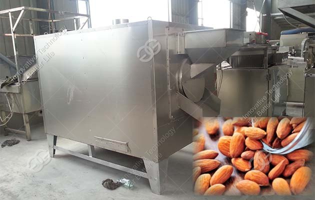 almond nut roasting machine