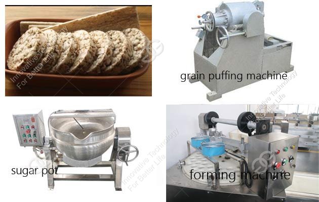 puffed rice cake making machine